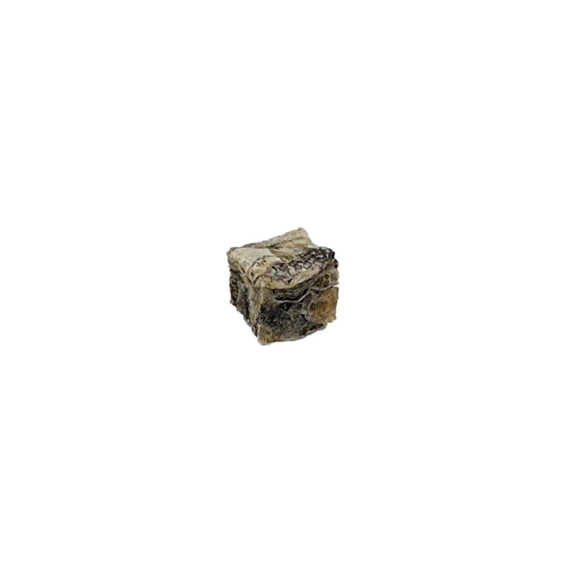 Friandise Naturelle Cube de Peaux de Morue Séché  pour Chien et Chat